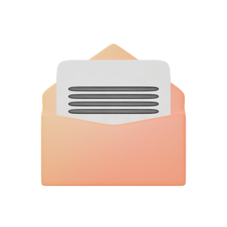 Abrir e-mail  3D Icon