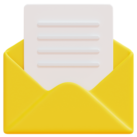 Abrir e-mail  3D Icon