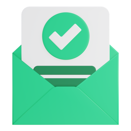 Email Accept  3D Icon