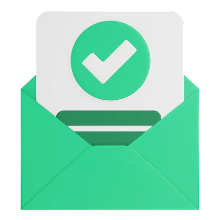 Email Accept  3D Icon
