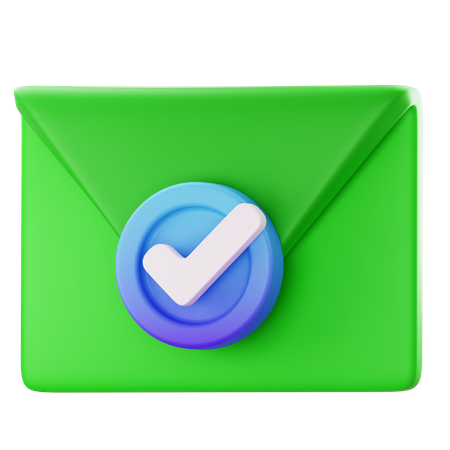 Email accepter  3D Icon