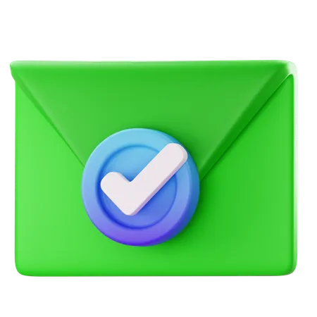 Email accept  3D Icon