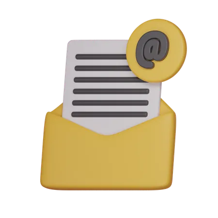 Email ADDRESS  3D Icon