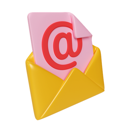 Email Address  3D Icon