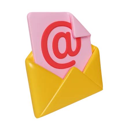 Email Address  3D Icon