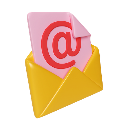 Email Address 3D Icon