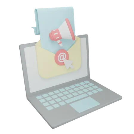 Email Advertising  3D Icon