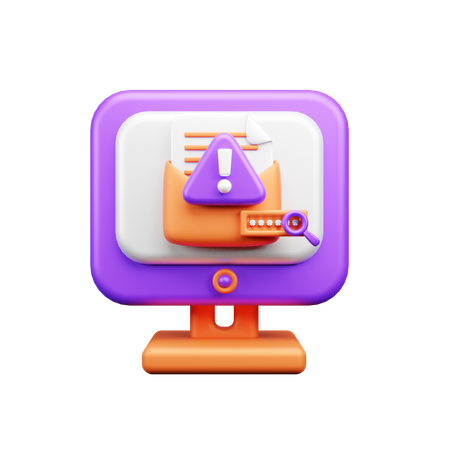 Email Alert  3D Icon