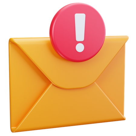 Email Alert  3D Icon