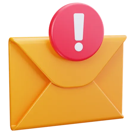 Email Alert  3D Icon