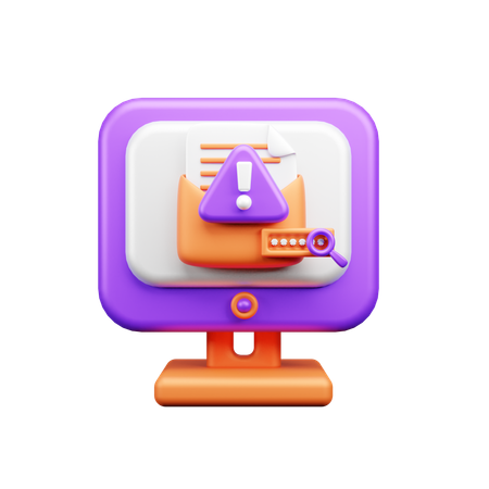 Email Alert  3D Icon