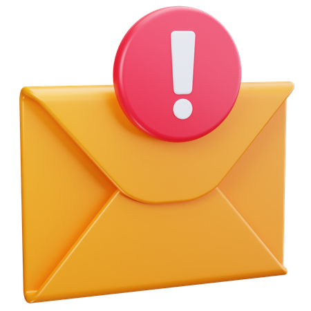 Email Alert  3D Icon