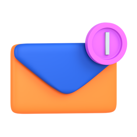 Email Alert  3D Icon