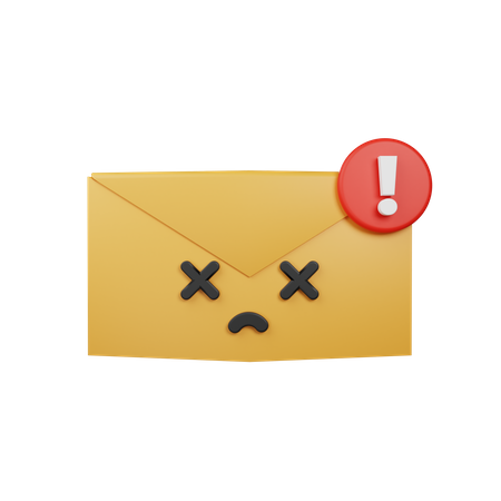 Email Alert 3D Icon