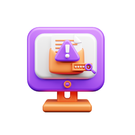 Alerta por e-mail  3D Icon