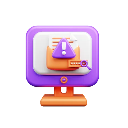 Alerta por e-mail  3D Icon