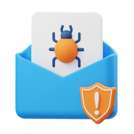 Ameaça de e-mail  3D Illustration