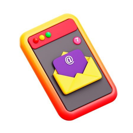 Email App  3D Icon