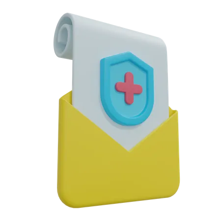 Assurance e-mail  3D Icon