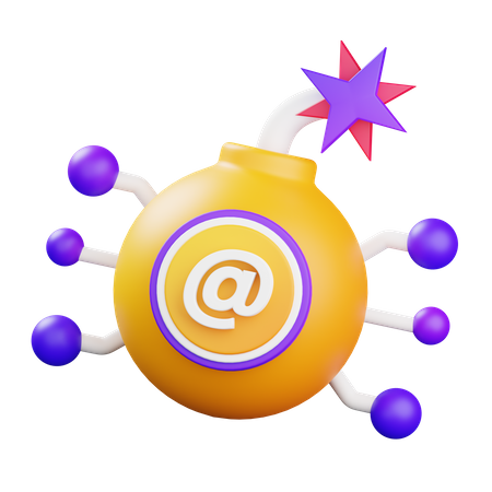 Email Attack  3D Icon