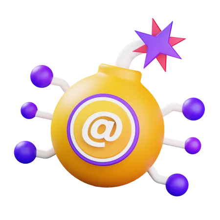 Email Attack  3D Icon