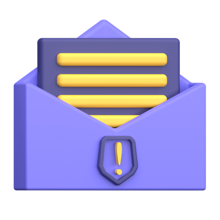 Aviso por e-mail  3D Icon