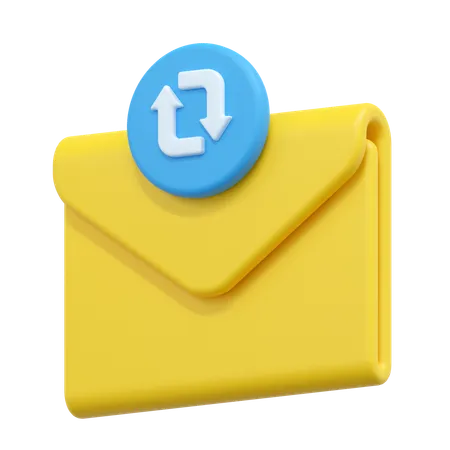 Email Backup Illustration 3D Icon