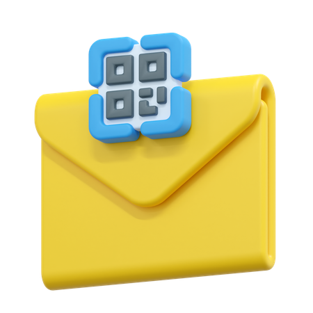 Email barcode  3D Icon