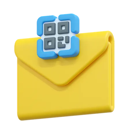 Email Barcode Illustration 3D Icon