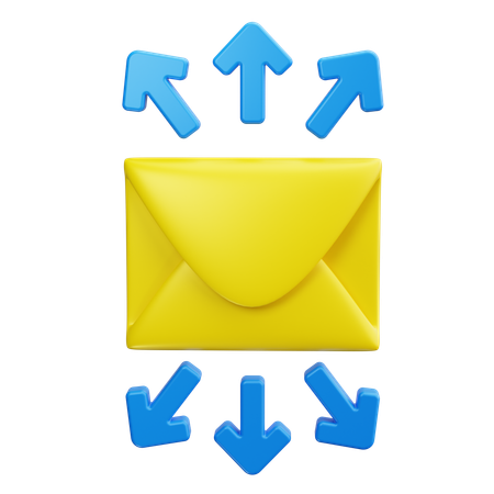 Email Blast  3D Icon