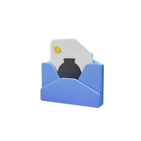 Email Bomb  3D Icon