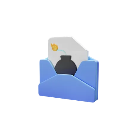 Email Bomb  3D Icon