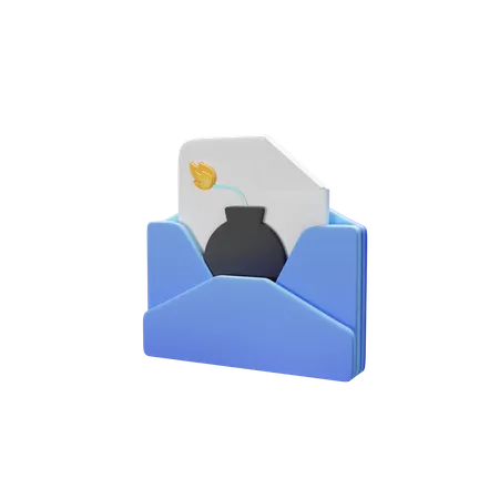 Email Bomb 3D Icon