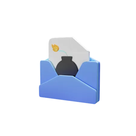 Bomba de e-mail  3D Icon