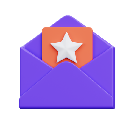 Email Bookmark  3D Icon