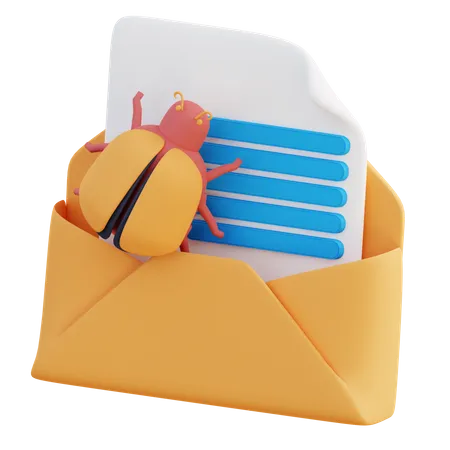 Email Bug 3D Icon
