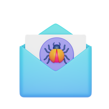Email Bug  3D Icon
