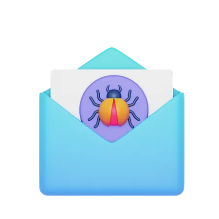 Email Bug  3D Icon