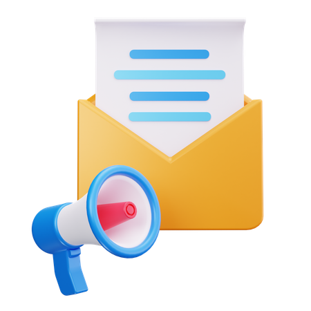 Email Campaign  3D Icon