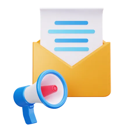 Email Campaign  3D Icon