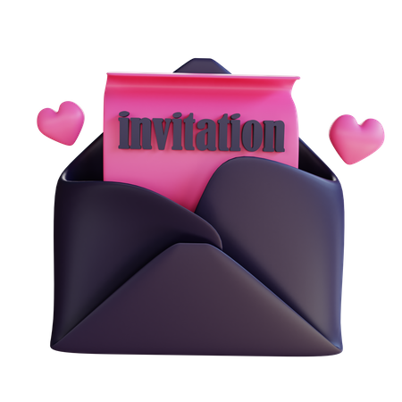 E-mail de casamento  3D Icon