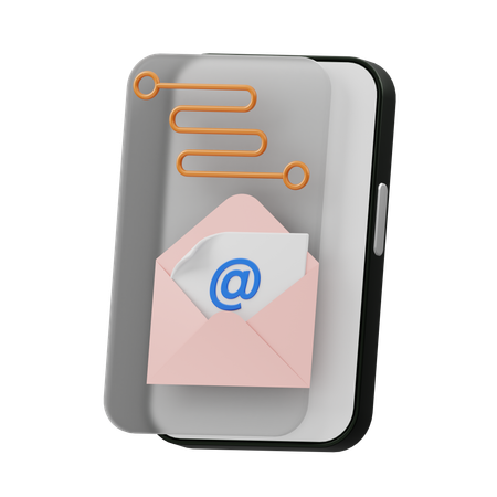 E-mail móvel  3D Icon