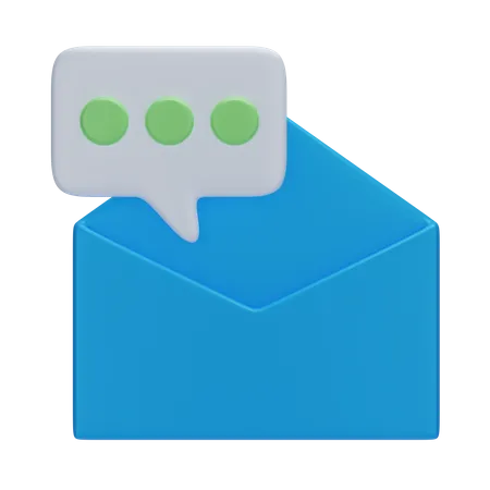 Email Chat  3D Icon