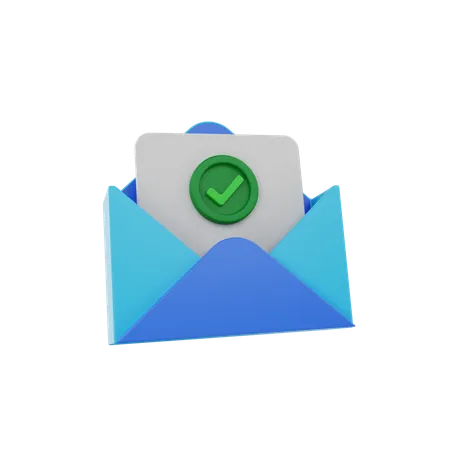 Email Check  3D Icon