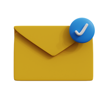 Email Check  3D Icon