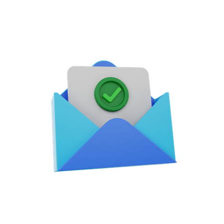 Email Check  3D Icon