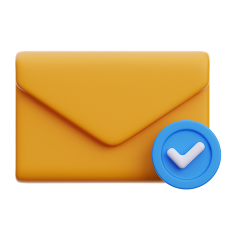 Email Check  3D Icon