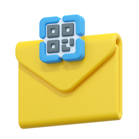 Código de barras de e-mail  3D Icon