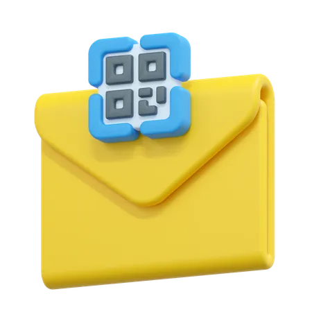 Código de barras de e-mail  3D Icon