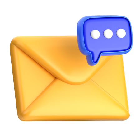 Email Communication  3D Icon